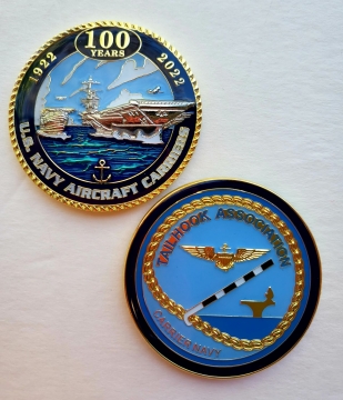 100 Years of U.S. Navy Aircraft Carriers Commemorative Challenge Coin
